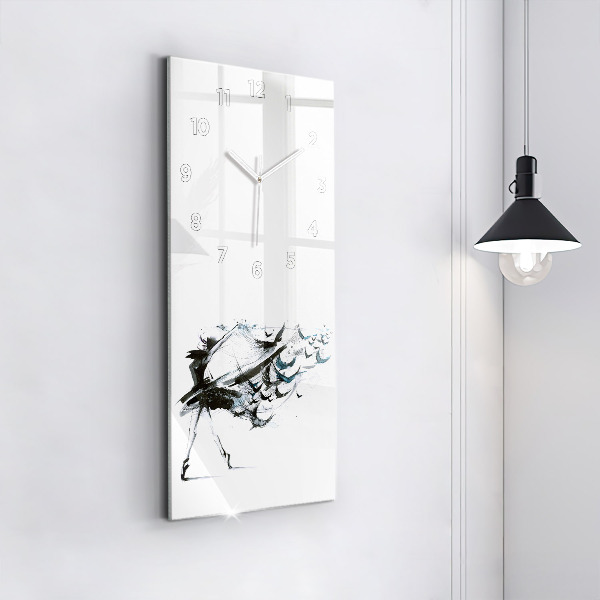 Vertikale Uhr Frau tanzt Ballett