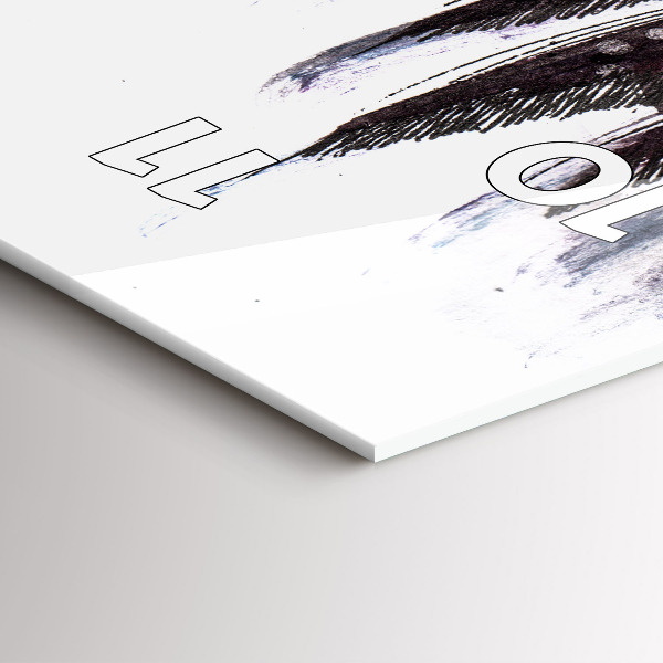 Vertikale Uhr Bemalte Vögel