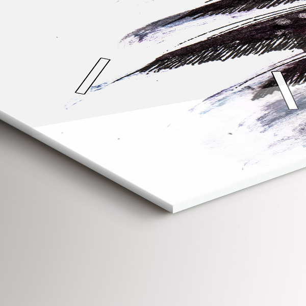 Vertikale Uhr Bemalte Vögel