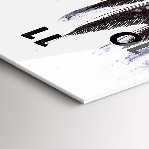 Vertikale Uhr Bemalte Vögel