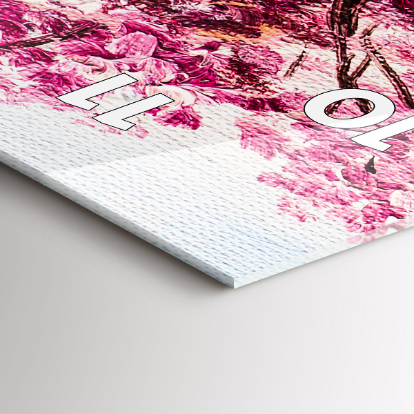 Vertikale Uhr Baum-Mosaik