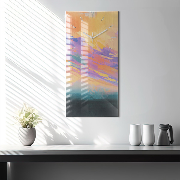 Vertikale Uhr mit motiv Platonische Liebe