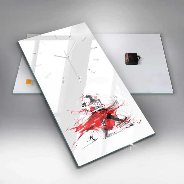 Vertikale Uhr Tanzendes Paar