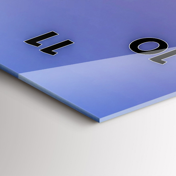 Vertikale Uhr mit motiv Ansicht von Barcelona