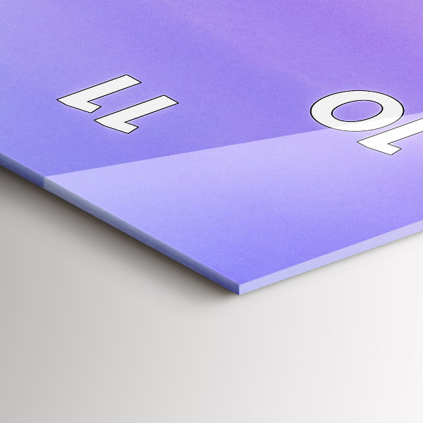 Vertikale Uhr mit motiv Deutsche Alpen München