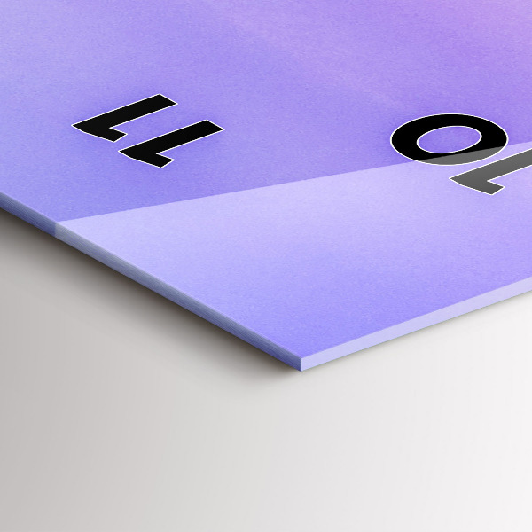 Vertikale Uhr mit motiv Deutsche Alpen München