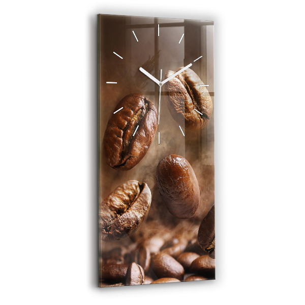 Vertikale Uhr mit motiv Kaffeebohnen