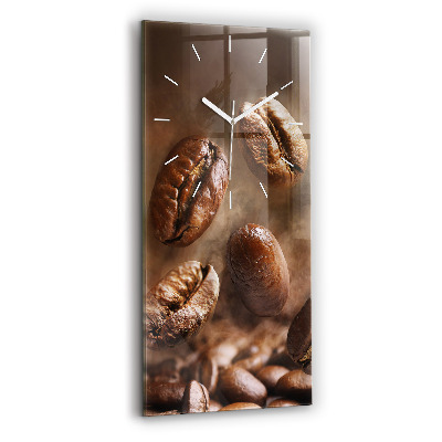 Vertikale Uhr mit motiv Kaffeebohnen