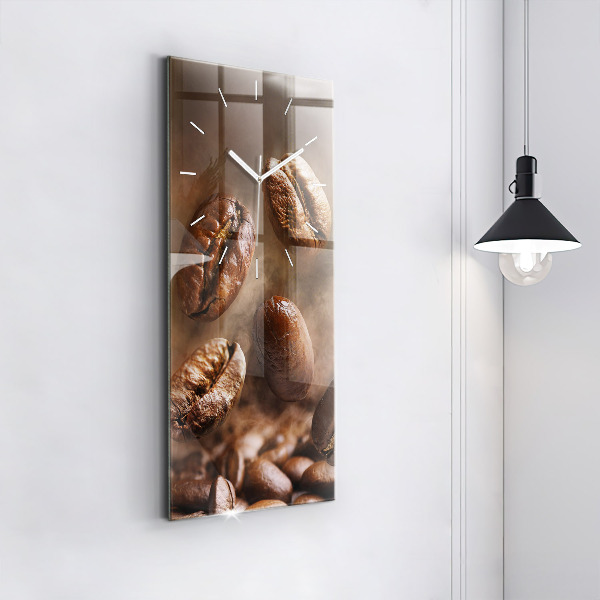 Vertikale Uhr mit motiv Kaffeebohnen