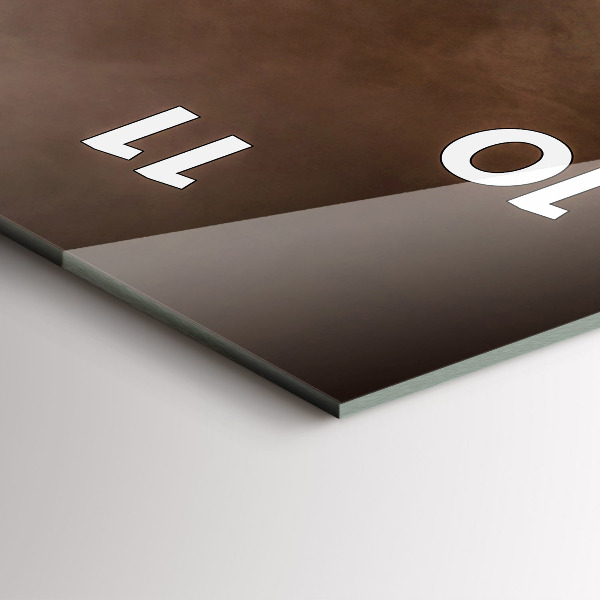 Vertikale Uhr mit motiv Kaffeebohnen