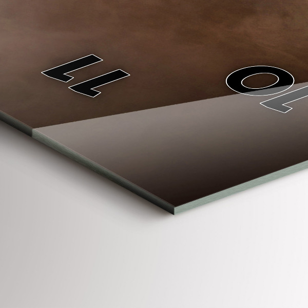 Vertikale Uhr mit motiv Kaffeebohnen