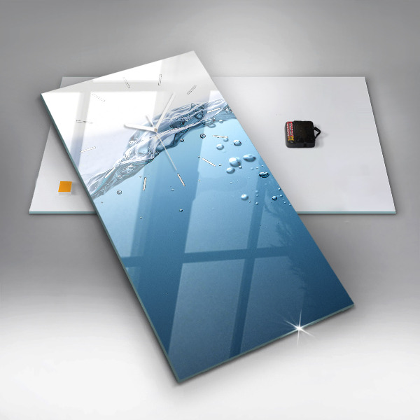 Vertikale Uhr mit motiv Nahaufnahme von Wasser