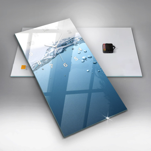 Vertikale Uhr mit motiv Nahaufnahme von Wasser