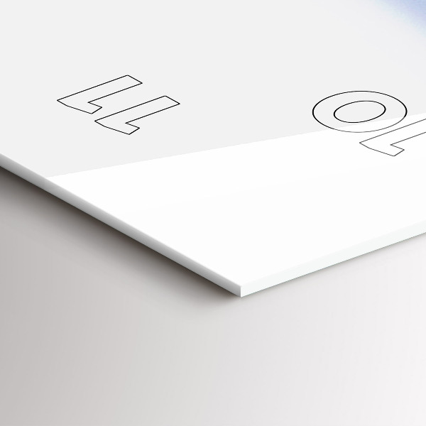 Vertikale Uhr mit motiv Nahaufnahme von Wasser