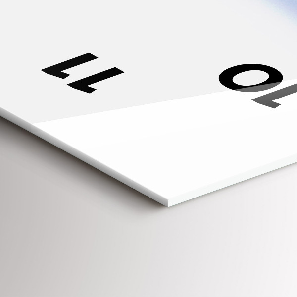 Vertikale Uhr mit motiv Nahaufnahme von Wasser