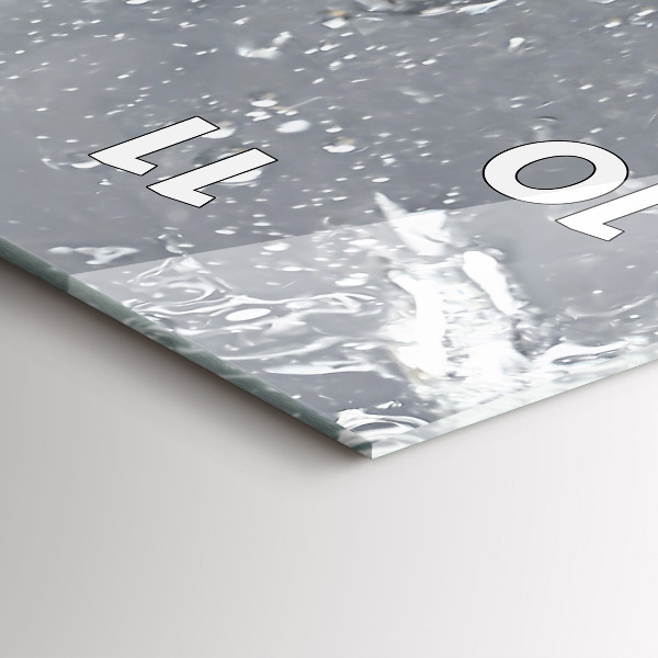 Vertikale Uhr mit motiv Zitrusfrüchte im Wasser