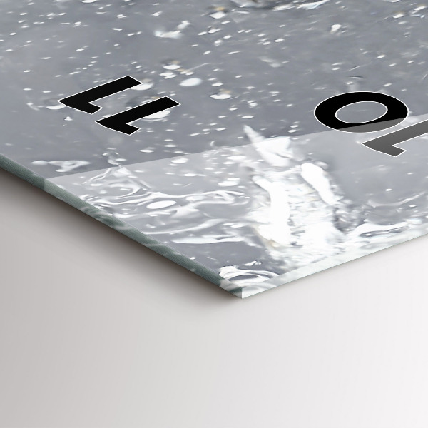 Vertikale Uhr mit motiv Zitrusfrüchte im Wasser