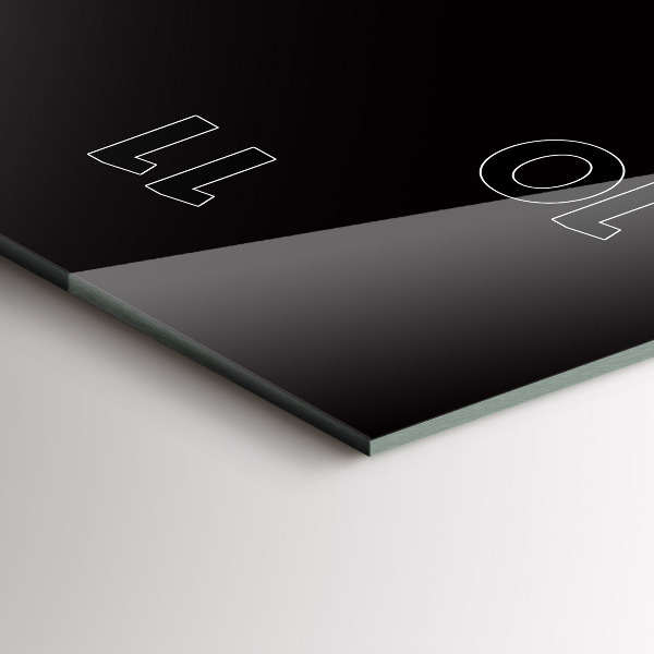 Vertikale Uhr Orangensaft