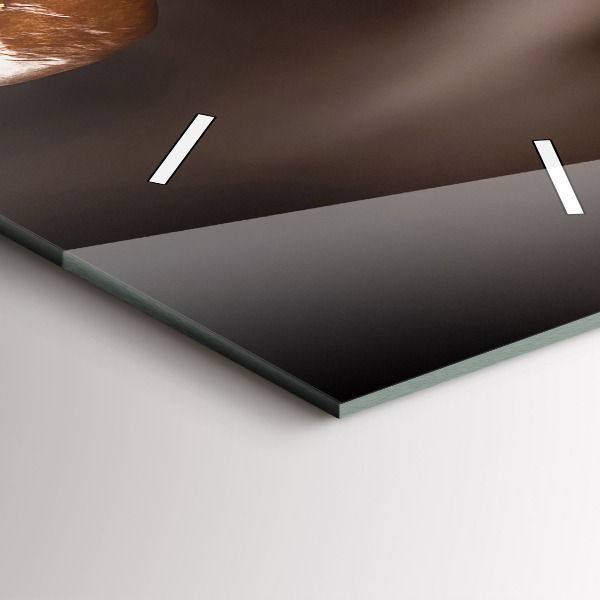 Vertikale Uhr mit motiv Heißer Kaffee