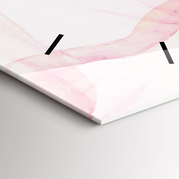 Vertikale Uhr Aquarellierte Blütenblätter