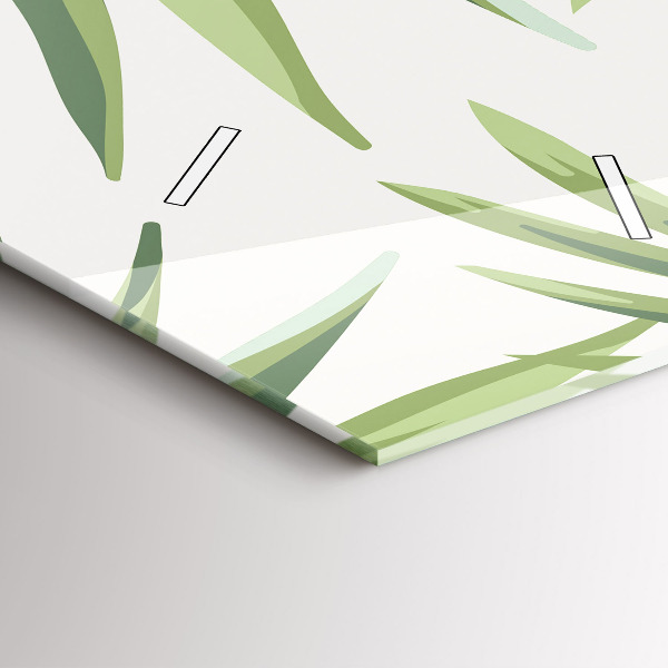 Vertikale Uhr mit motiv Tropisches Muster