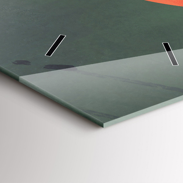 Vertikale Uhr mit motiv Samurai im Wald