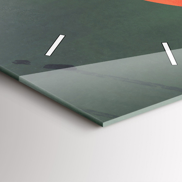 Vertikale Uhr mit motiv Samurai im Wald