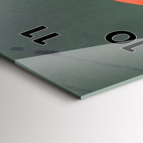 Vertikale Uhr mit motiv Samurai im Wald