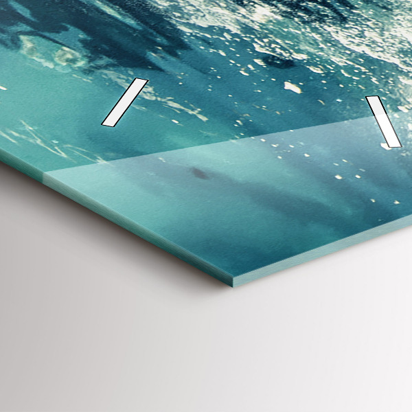 Vertikale Uhr mit motiv Schwimmender Elefant im Ozean