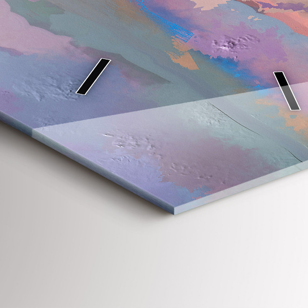 Vertikale Uhr mit motiv Feld mit Sonnenblumen