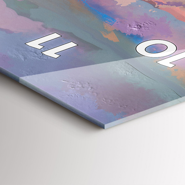 Vertikale Uhr mit motiv Feld mit Sonnenblumen