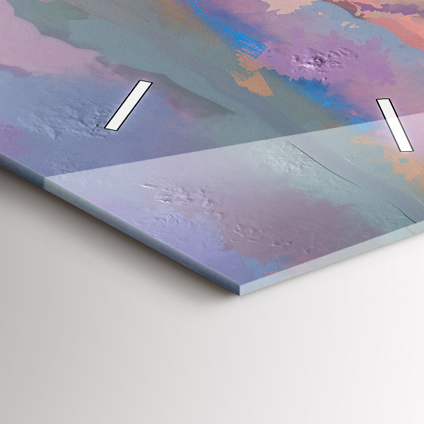 Vertikale Uhr mit motiv Feld mit Sonnenblumen