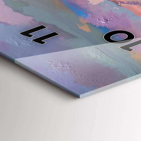 Vertikale Uhr mit motiv Feld mit Sonnenblumen