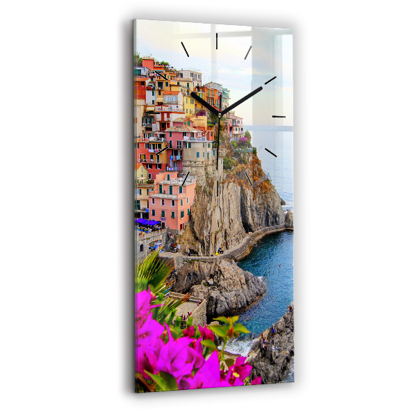 Vertikale Uhr mit motiv Cinque Terre Küste