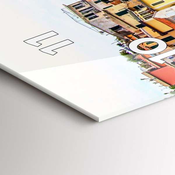 Vertikale Uhr mit motiv Cinque Terre Küste