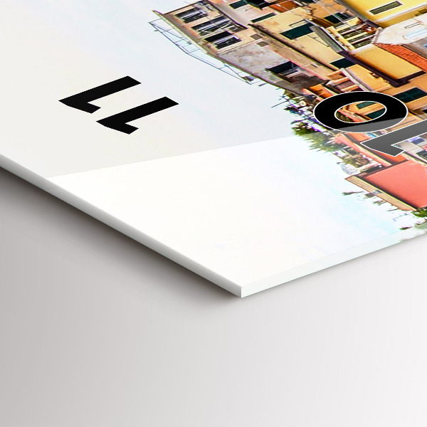 Vertikale Uhr mit motiv Cinque Terre Küste