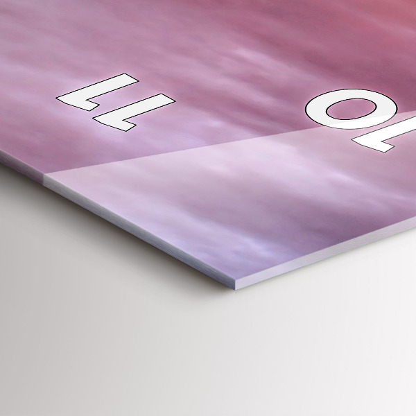 Vertikale Uhr mit motiv Alte Windmühle in Santorini