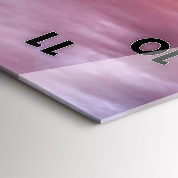 Vertikale Uhr mit motiv Alte Windmühle in Santorini