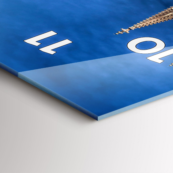 Vertikale Uhr mit motiv Brücke in Deutschland