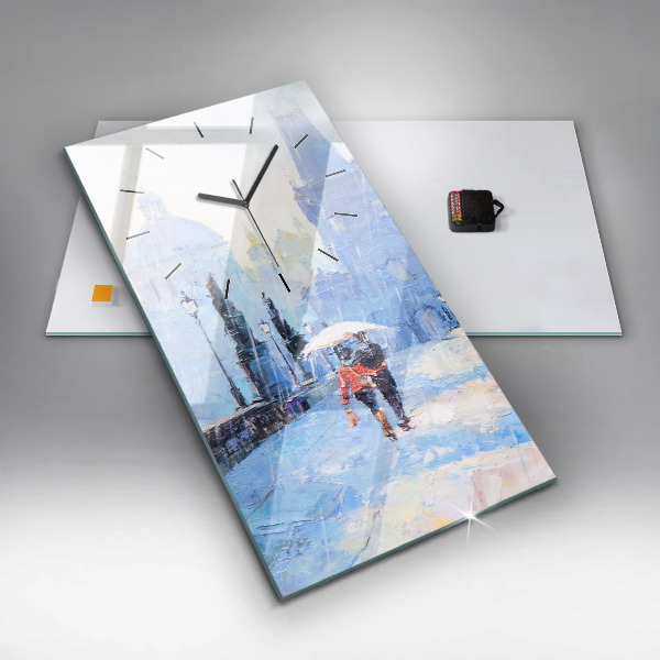 Vertikale Uhr Ölgemälde