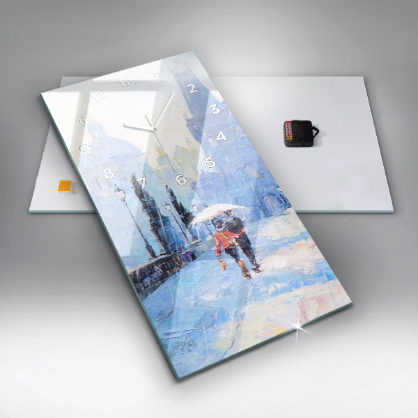 Vertikale Uhr Ölgemälde