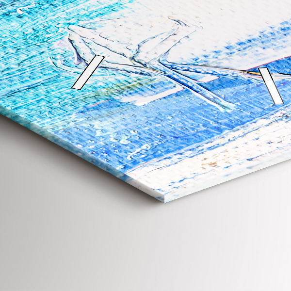 Vertikale Uhr Pärchen im Regen