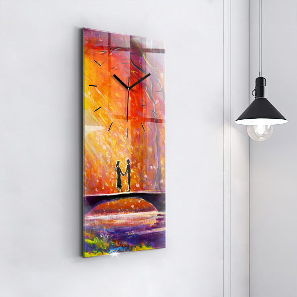 Vertikale Uhr Pärchen im Wald