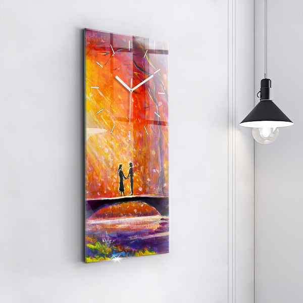 Vertikale Uhr Pärchen im Wald