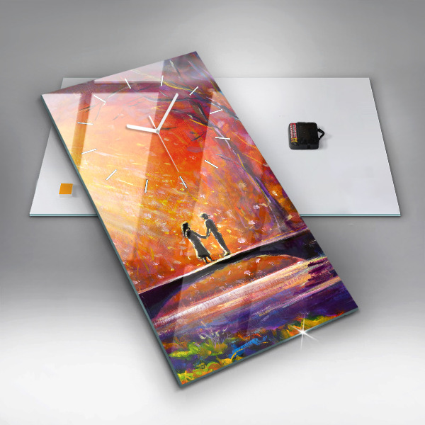 Vertikale Uhr Pärchen im Wald