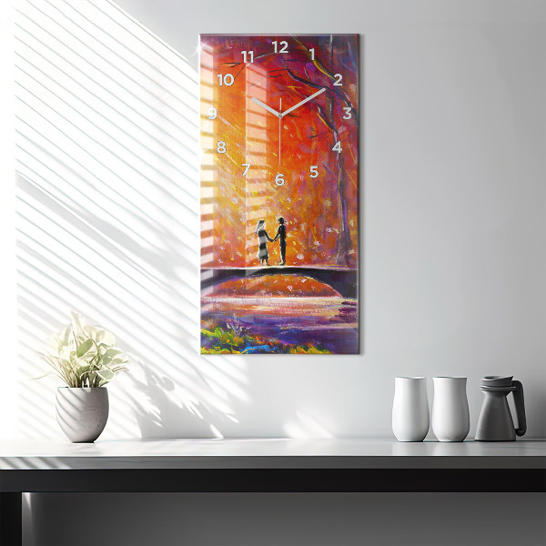 Vertikale Uhr Pärchen im Wald