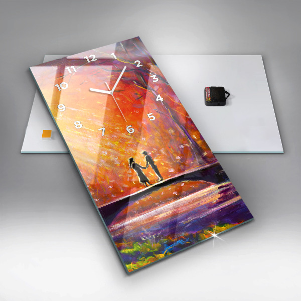 Vertikale Uhr Pärchen im Wald