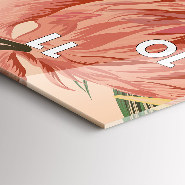 Vertikale Uhr Tropische Palmenblätter