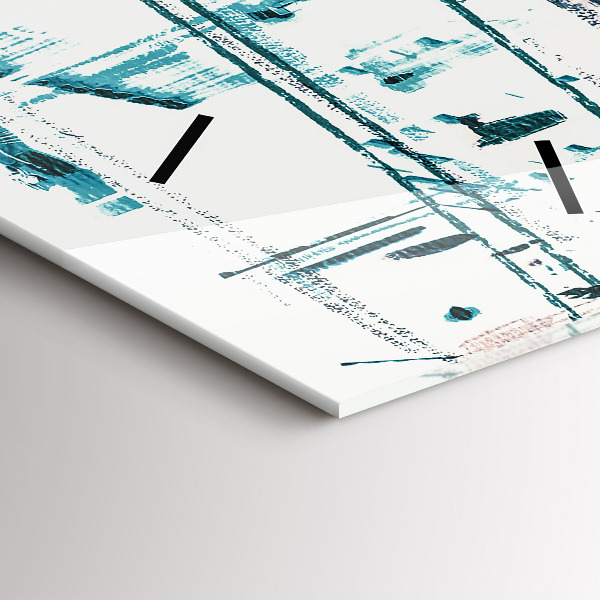 Vertikale Uhr mit motiv Straßenkunst