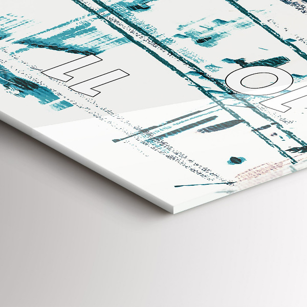 Vertikale Uhr mit motiv Straßenkunst